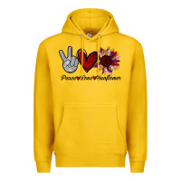Lemon peace love sunflower Premium Hoodie - Bettercallsaul