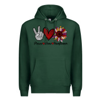 Sports Green peace love sunflower Premium Hoodie - Bettercallsaul