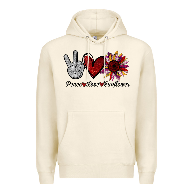 Peace Love Sunflower Premium Hoodie by Bettercallsaul | Teevron