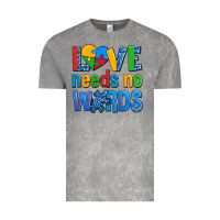 Cloud Rock love needs no words autism Vintage Tee - AdoDesignShop