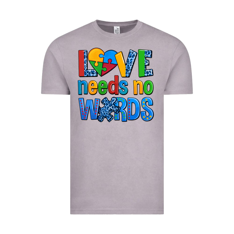 Love Needs No Words Autism Vintage Tee by AdoDesignShop | Teevron