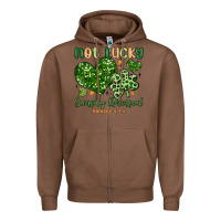 Chestnut not lucky simply blessed Zipper Hoodie - MaliasSmallBusiness