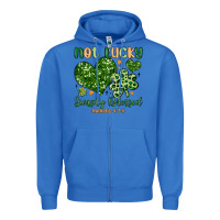 True Royal not lucky simply blessed Zipper Hoodie - MaliasSmallBusiness