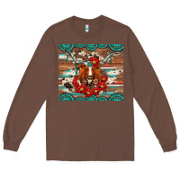 Chestnut longhorn with gemstone Long Sleeve Tee - Artiststas