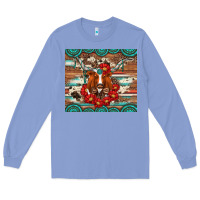 Colony Blue longhorn with gemstone Long Sleeve Tee - Artiststas