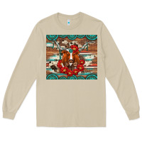 Mushroom longhorn with gemstone Long Sleeve Tee - Artiststas