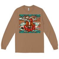 Toasted Coconut longhorn with gemstone Long Sleeve Tee - Artiststas