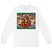 White longhorn with gemstone Long Sleeve Tee - Artiststas