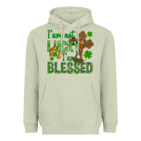 Matcha I Am Not Lucky I Am Blessed St. Patricks Heavyweight Hoodie - BundleAndBundleShop