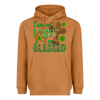 Meerkat I Am Not Lucky I Am Blessed St. Patricks Heavyweight Hoodie - BundleAndBundleShop