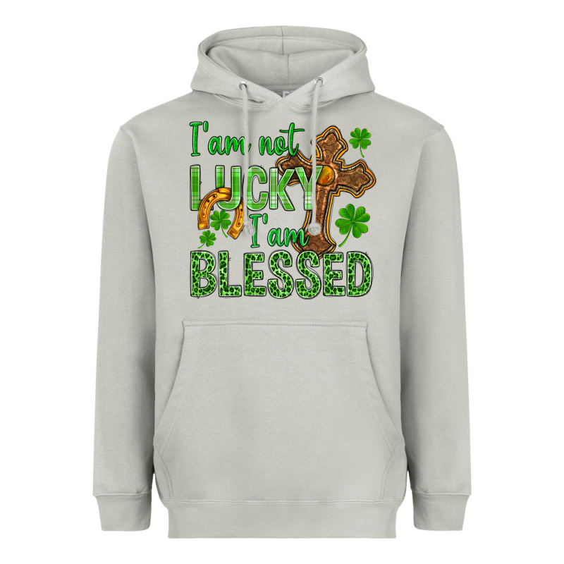 I Am Not Lucky I Am Blessed St. Patricks Heavyweight Hoodie by BundleAndBundleShop | Teevron