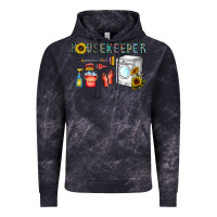 Cloud Black housekeeper Vintage Hoodie - CowhideDigitalArt