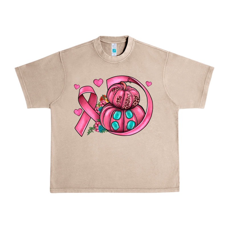 Cancer Ribbon Pumpkins Urban Heavy Tee by JahusDesignShop | Teevron
