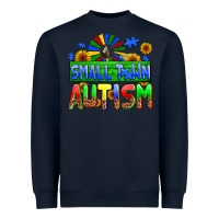 Navy small town autism Heavyweight Sweatshirt - AdoDesignShop