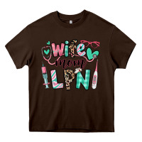 Chocolate Brown wife mom lpn licensed practical nurse Heavy Core Tee - RanaPortraitStore