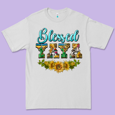 Blessed Yaya Premium Tee Designed By Barkaloodesign
