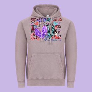 Let All That You Do Be Done In Love Vintage Hoodie Designed By Racoondesign