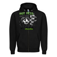 Black hot mess always stressed soccer mama stanley cup Zipper Hoodie - MaliasSmallBusiness