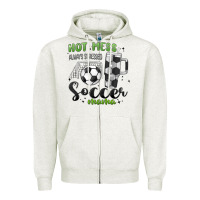 Oatmeal Heather hot mess always stressed soccer mama stanley cup Zipper Hoodie - MaliasSmallBusiness