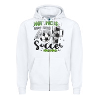 White hot mess always stressed soccer mama stanley cup Zipper Hoodie - MaliasSmallBusiness