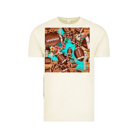 Vintage Arctic football leopard cowhide seamless pattern Vintage Tee - JahusDesignShop