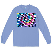 Colony Blue tie dye colourful race flag background 3200x2400 Long Sleeve Tee - AdoDesignShop