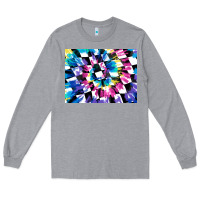 Heather Grey tie dye colourful race flag background 3200x2400 Long Sleeve Tee - AdoDesignShop