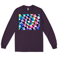 Plum tie dye colourful race flag background 3200x2400 Long Sleeve Tee - AdoDesignShop