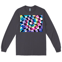 Smoke tie dye colourful race flag background 3200x2400 Long Sleeve Tee - AdoDesignShop