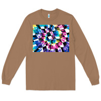 Toasted Coconut tie dye colourful race flag background 3200x2400 Long Sleeve Tee - AdoDesignShop