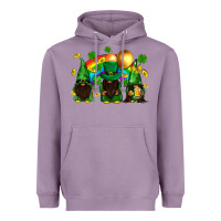Lavender St. Patrick's afro gnomies with rainbow Heavyweight Hoodie - BundleAndBundleShop