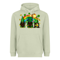 Matcha St. Patrick's afro gnomies with rainbow Heavyweight Hoodie - BundleAndBundleShop