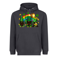 Smoke St. Patrick's afro gnomies with rainbow Heavyweight Hoodie - BundleAndBundleShop