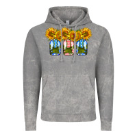 Cloud Rock american sunflower mason jar Vintage Hoodie - HRA Design Shop