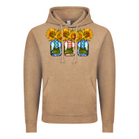 Vintage Coffee american sunflower mason jar Vintage Hoodie - HRA Design Shop