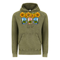 Vintage Olive american sunflower mason jar Vintage Hoodie - HRA Design Shop