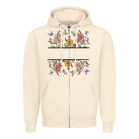 Wildflower Your Text Here Zipper Hoodie | Teevron