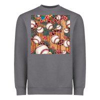 Storm baseball leopard seamless pattern Heavyweight Sweatshirt - JahusDesignShop