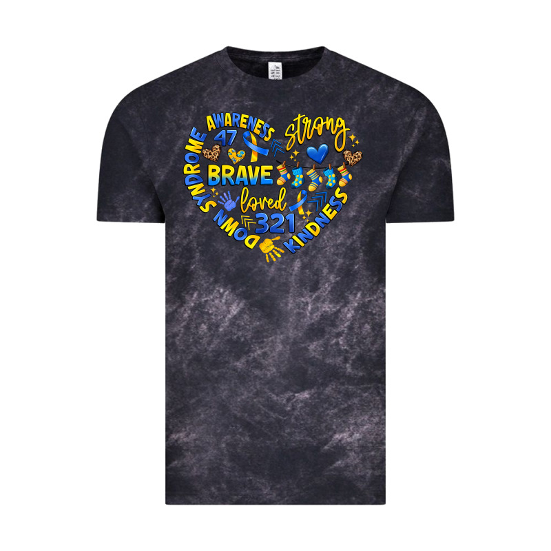 Down Syndrome Awareness Heart Vintage Tee by Artiststas | Teevron