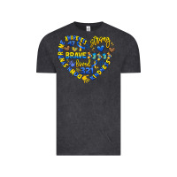 Vintage Black down syndrome awareness heart Vintage Tee - Artiststas