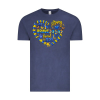 Vintage Denim down syndrome awareness heart Vintage Tee - Artiststas