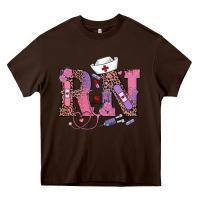 Chocolate Brown valentines day rn registered nurse Heavy Core Tee - RanaPortraitStore