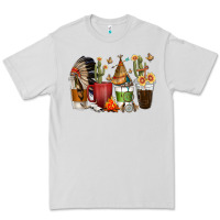 Dove Grey coffee cups indian headdress Premium Tee - texasbilliewilder