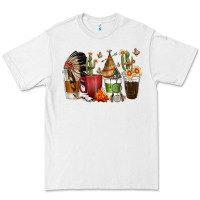 White coffee cups indian headdress Premium Tee - texasbilliewilder