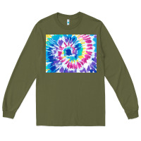 Army Green tie dye background colourful leopard 2 3200x2400 Long Sleeve Tee - AdoDesignShop