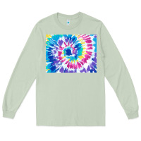 Matcha tie dye background colourful leopard 2 3200x2400 Long Sleeve Tee - AdoDesignShop