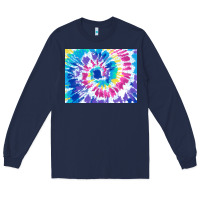 Navy tie dye background colourful leopard 2 3200x2400 Long Sleeve Tee - AdoDesignShop