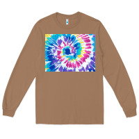 Toasted Coconut tie dye background colourful leopard 2 3200x2400 Long Sleeve Tee - AdoDesignShop