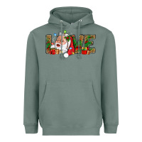 Sage Love And Santa With Gift Boxes Heavyweight Hoodie - BundleAndBundleShop