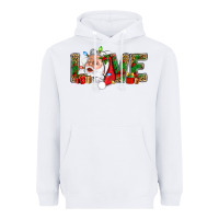 White Love And Santa With Gift Boxes Heavyweight Hoodie - BundleAndBundleShop